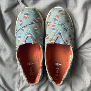TOMS Kids Light Blue Ice Pop Classic Shoes